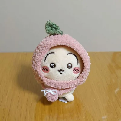 ちいかわ おすわりぬいぐるみ ぬい服 ハンドメイド もも 桃 かぎ編み