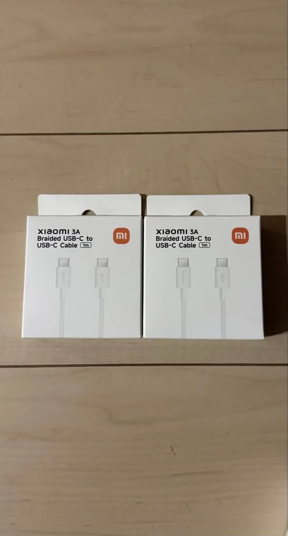 Xiaomi 3A USB-C to USB-C Cable 1m 2本セット