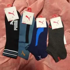 PUMA メンズ ソックス 4足セット 25-27cm