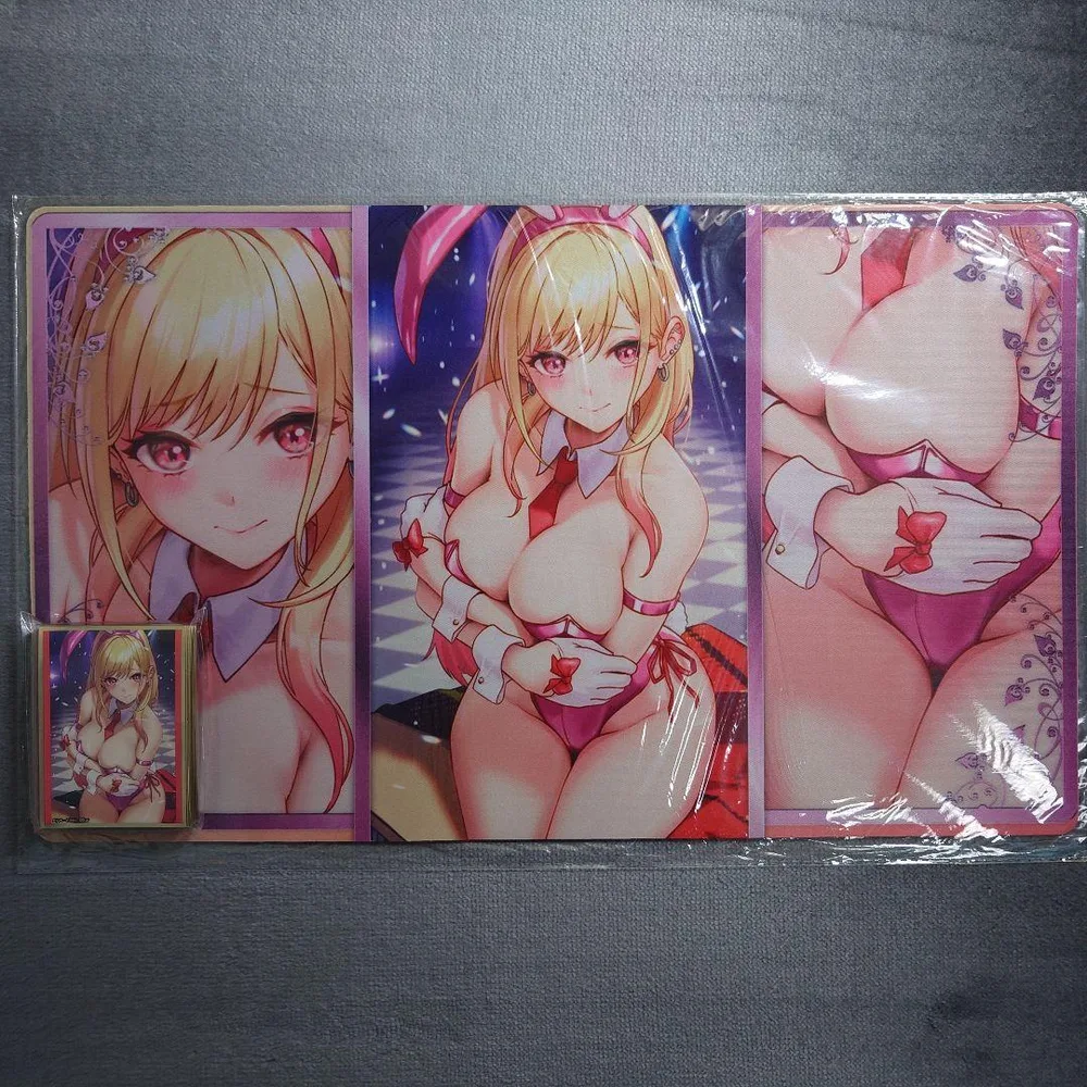 α2 着せ恋 バニー服&腕を組む 喜多川海夢 スリーブ&プレイマット