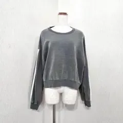 Lax Dan Tia グレー 袖ライン スウェット M 長袖 プルオーバー