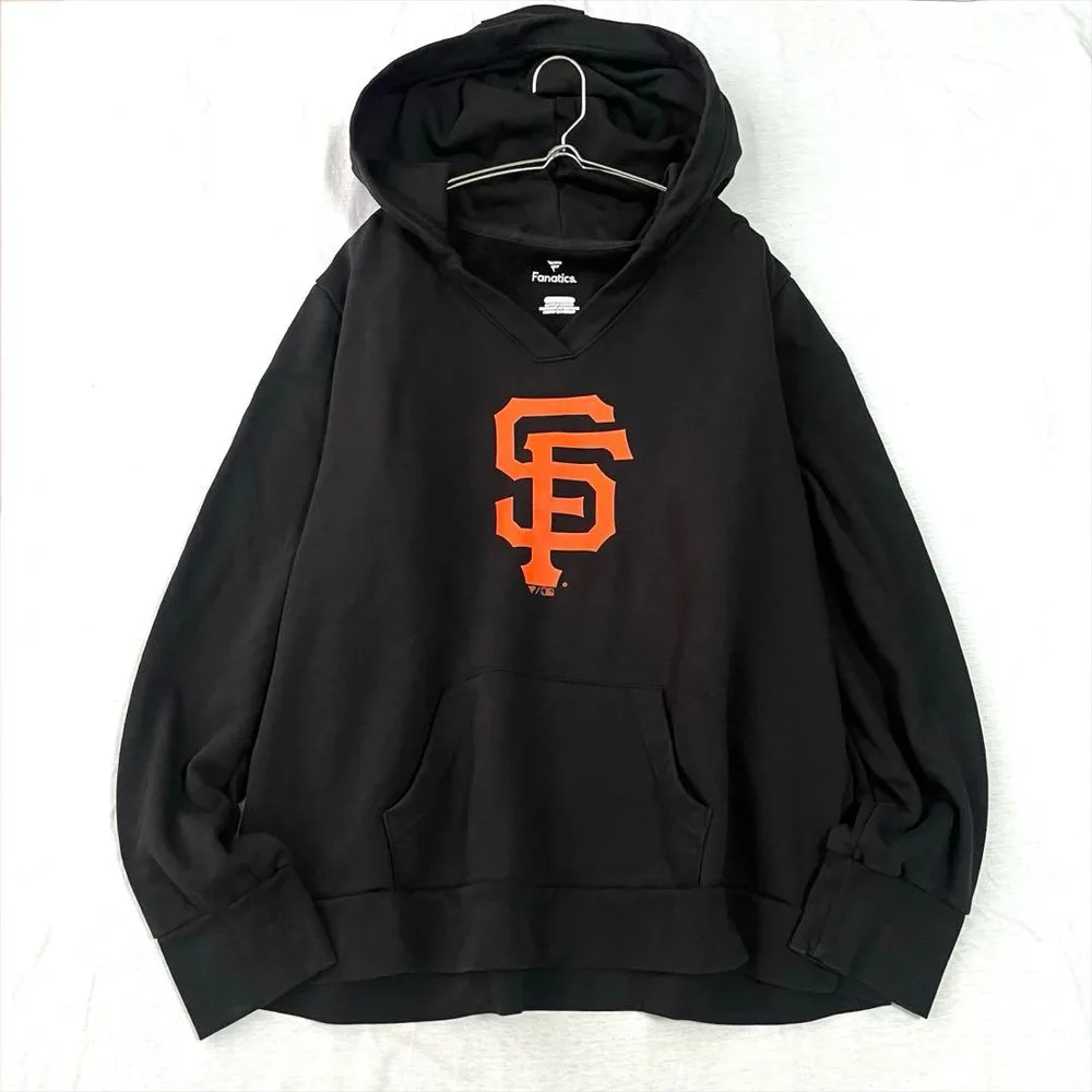 【ファナティクス】SFジャイアンツ MLB 裏起毛 プルオーバーパーカー 3XL