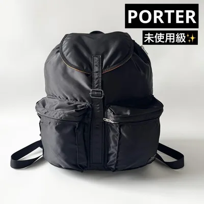 未使用級✨PORTER ポーター タンカー リュック バッグパック 黒 ナイロン