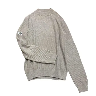 LACOSTE ラコステ ミニマルニットセーター ロゴ刺繍 アルパカ混 FR3
