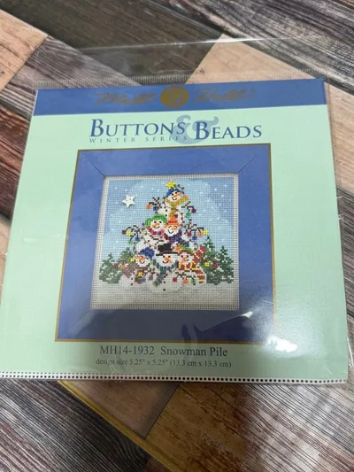 Mill Hill キット Snowman Pile 冬 雪だるま