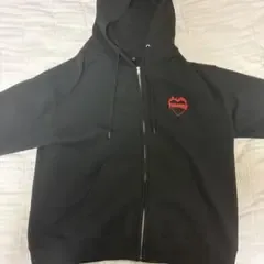 THRASHER ジップアップパーカー ブラック L