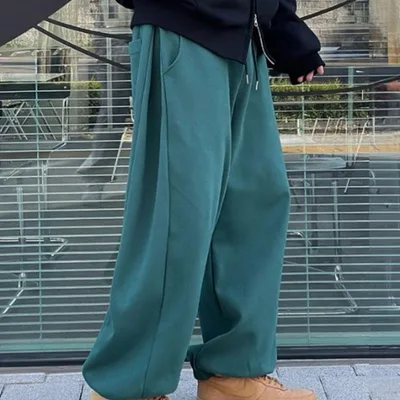 B.R.U サイドタックスウェットパンツ グリーン L 完売品