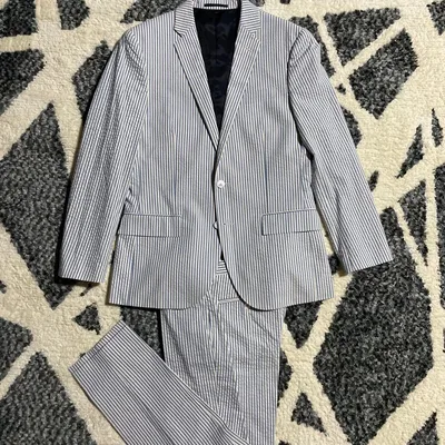 J.CREW シアサッカー ストライプスーツ セットアップ Ludlow 38s