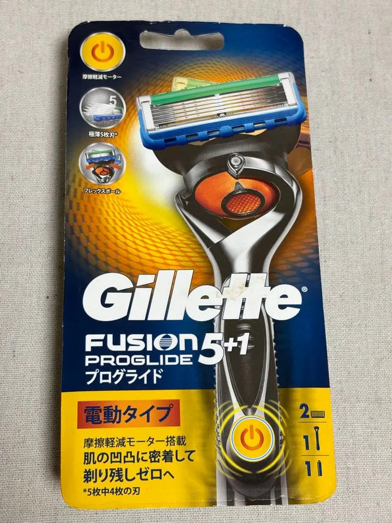Gillette ジレットフュージョン5+1 プログライド電動タイプ