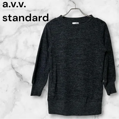 『a.v.v.standard』 (M) / レディース ニット セーター 黒