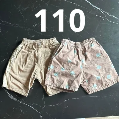 110cm 2枚セットapres les cours ハーフパンツ 春夏秋服