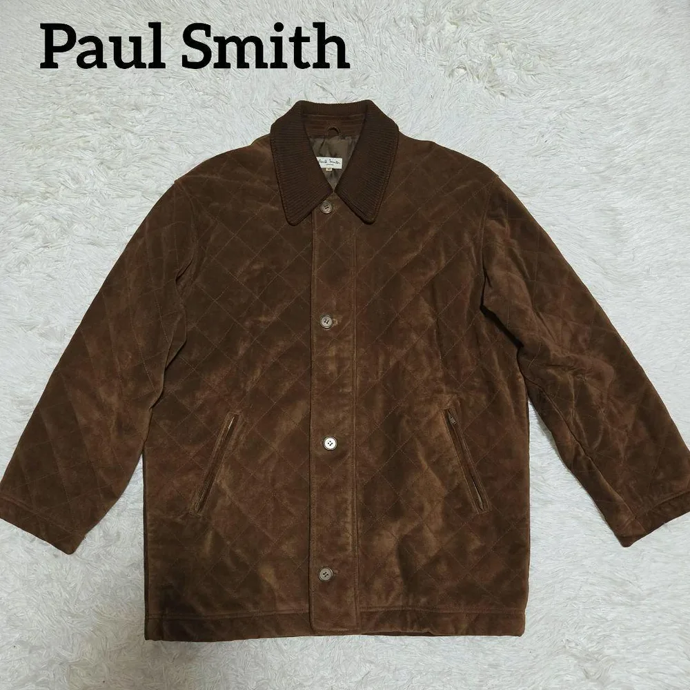 Paul Smith スウェード キルティングジャケット レザーコート