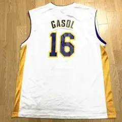 【激レア】Lakers Gasol 16 ゲームシャツ レイカーズ ガソルNBA
