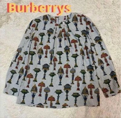 Burberrys バーバリー ノーカラー shirt シャツ 総柄