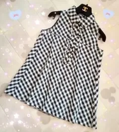 バーバリーブルーレーベル♡ブロックチェック♡フリル♡ブラウス