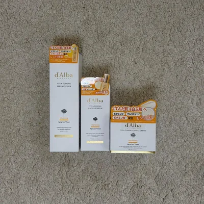 d'Alba ダルバ ビタミン3種SET トナー セラム クリーム 2セット