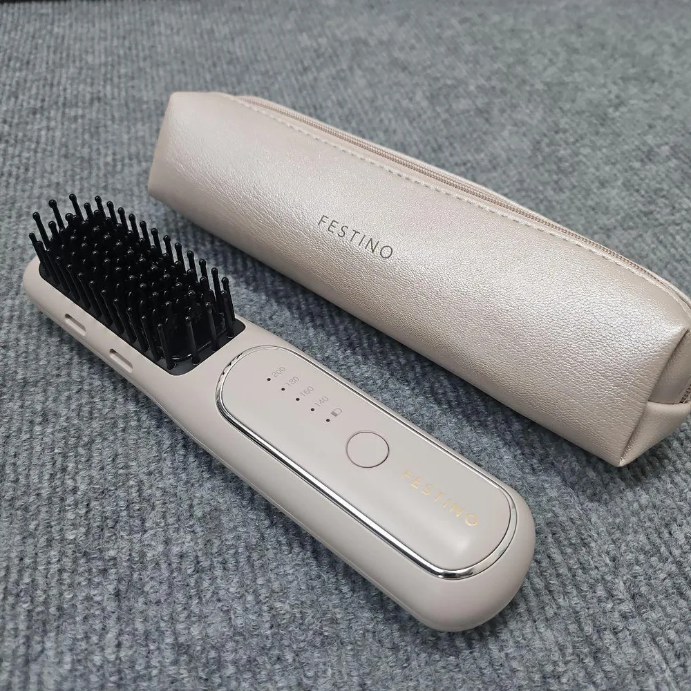 《極美品》FESTINO ブラシヘアアイロン 本体 動作確認済み