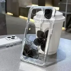 iPhone17用 クリアケース 花柄 大人可愛い 人気 デザイン