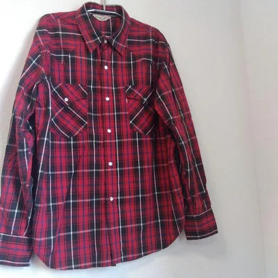 Levi's Red Tab チェックシャツ ウエスタンシャツXL赤