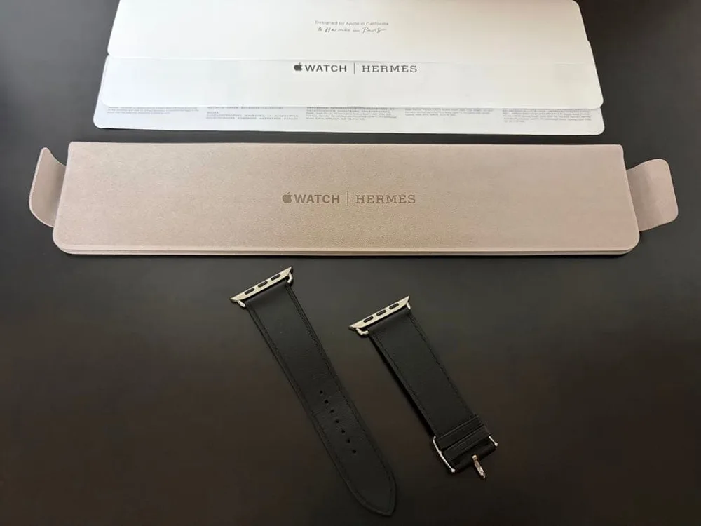 Apple Watch Hermès レザーバンド ブラック