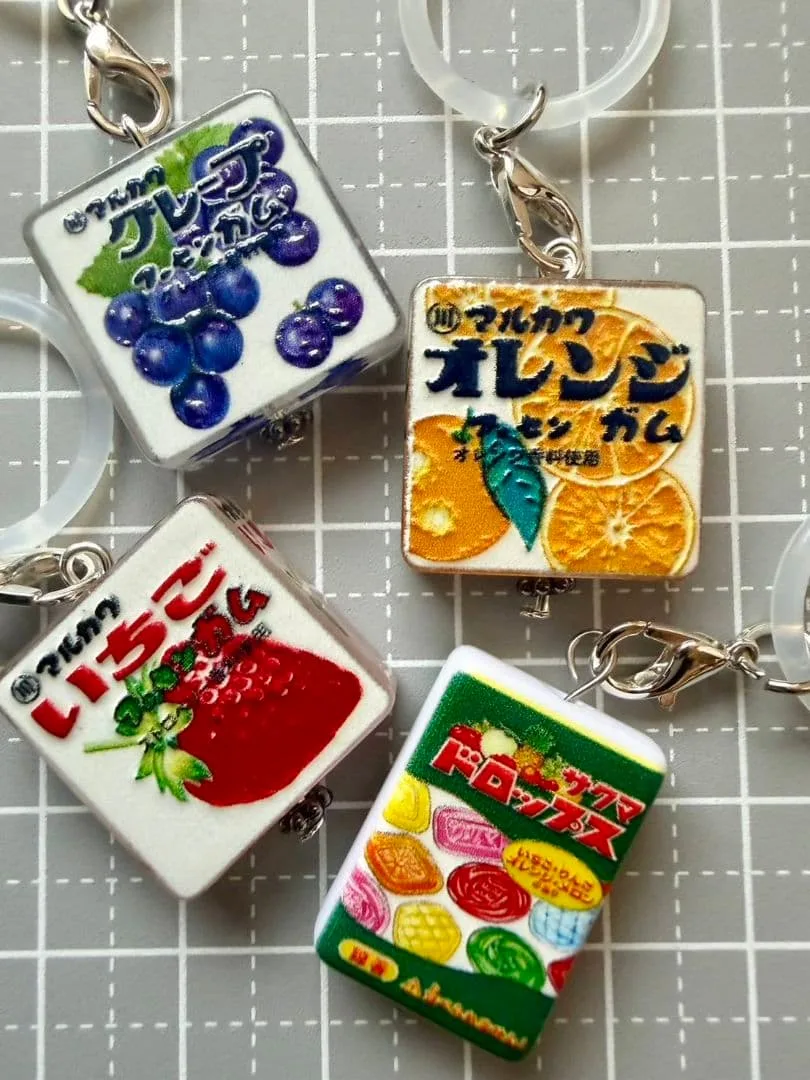 即購入OK♫アンブレラマーカーめじるしチャームガム駄菓子4個セット♫