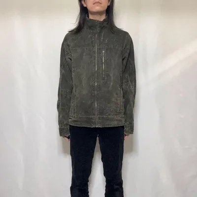 00s archive distressed high neck jacket