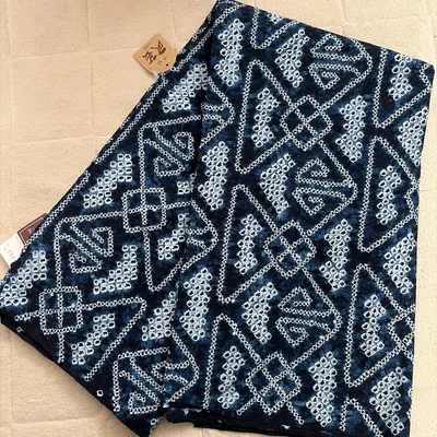 伝統工芸服地 木綿手絞 生地 一着分 新品未使用