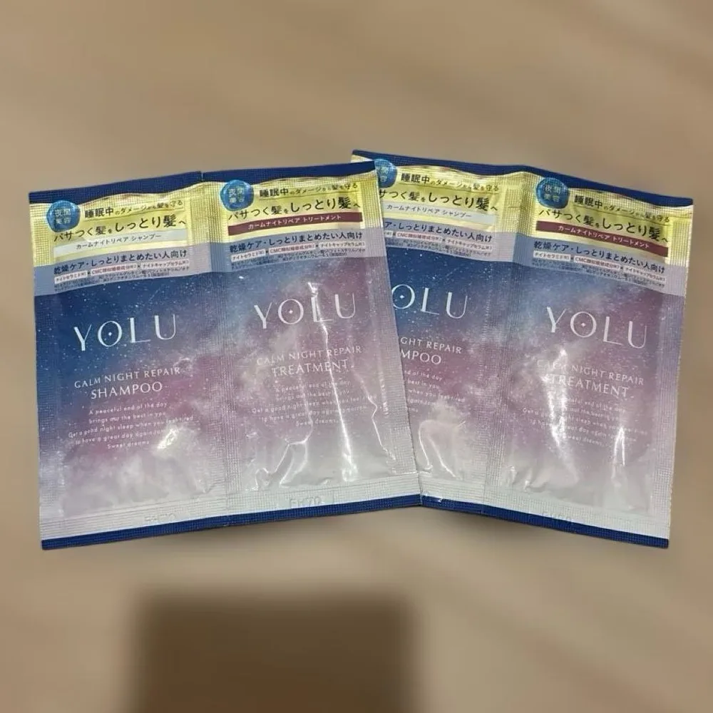 YOLU カームナイトリペア シャンプー&トリートメント 2回分