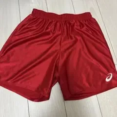 asics バレーボールパンツ レッド