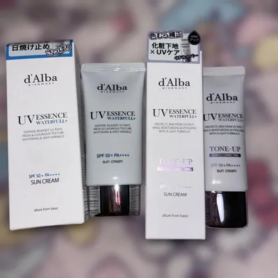 d'Alba UVエッセンス&トーンアップサンクリーム 2本セット