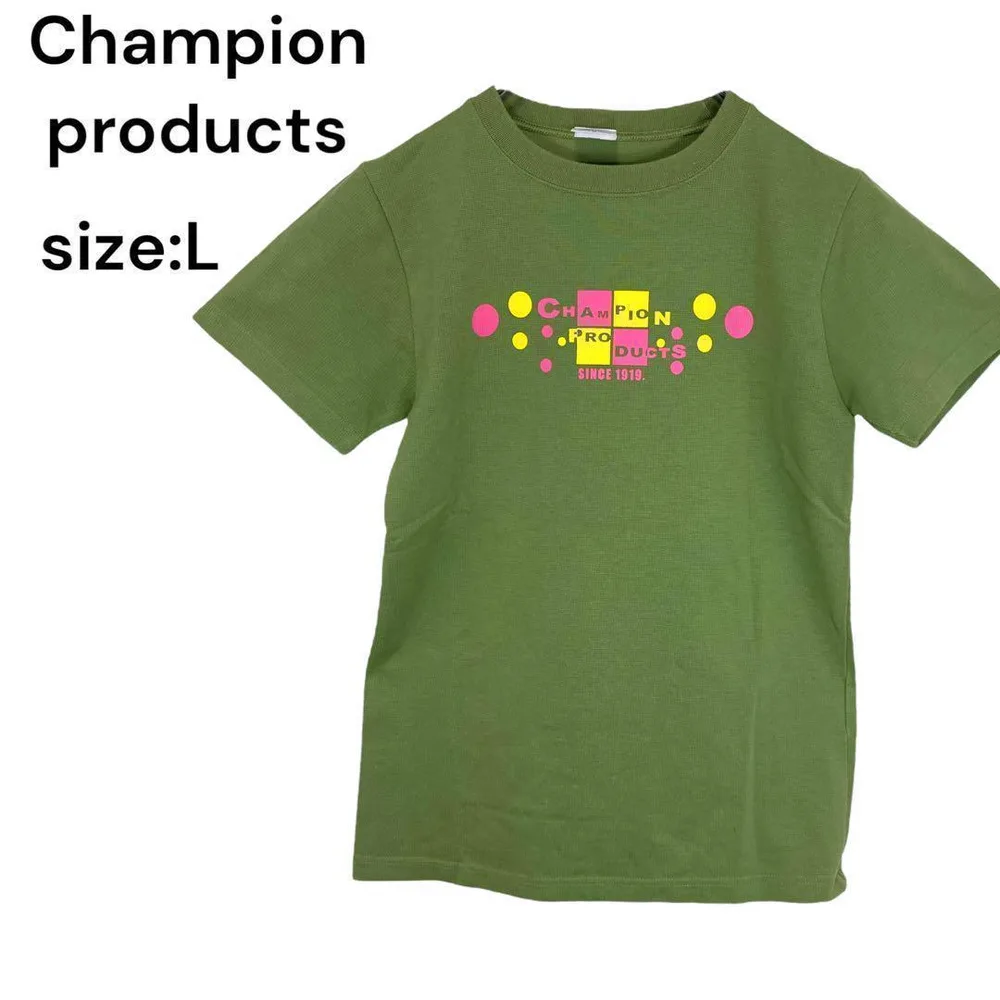Champion チャンピオン シャツ 半袖 トップス L かわいい