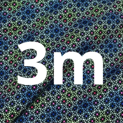 在庫整理セール 3m カラフル水玉柄 綿 シーチング生地 USAコットン