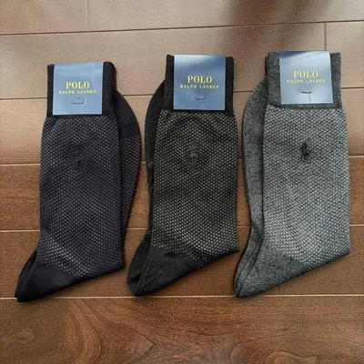 POLO RALPH LAUREN メンズ ソックス 3足セット ラルフローレン