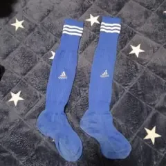 adidas サッカー ストッキング ブルー キッズ