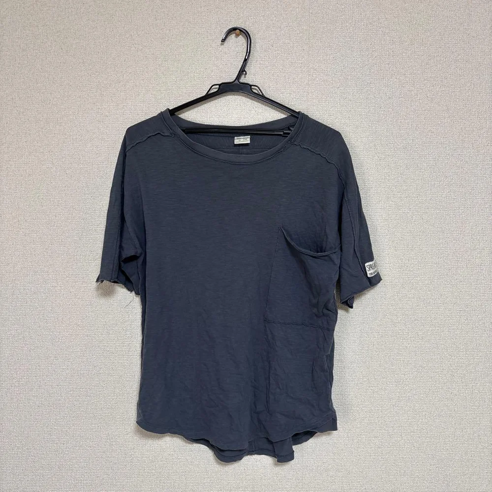 ポケット付き Tシャツ チャコールグレー