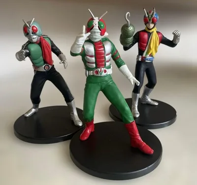 仮面ライダー フィギュア3点セット 新1号 V3 ライダーマン パンプレスト