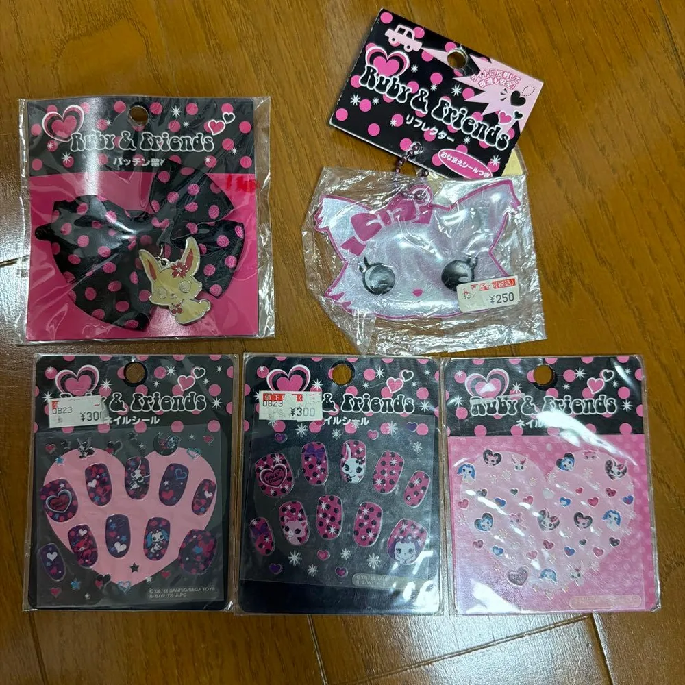 サンリオ ジュエルペット パッチン留め ネイルシール リフレクター 平成レトロ