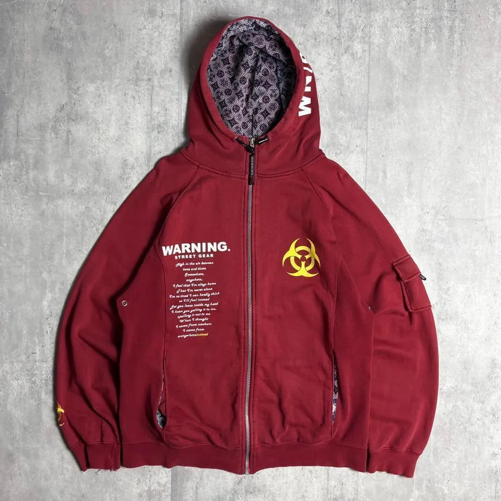 【90s WARNING STREET GEAR】ジップパーカー バイオハザード