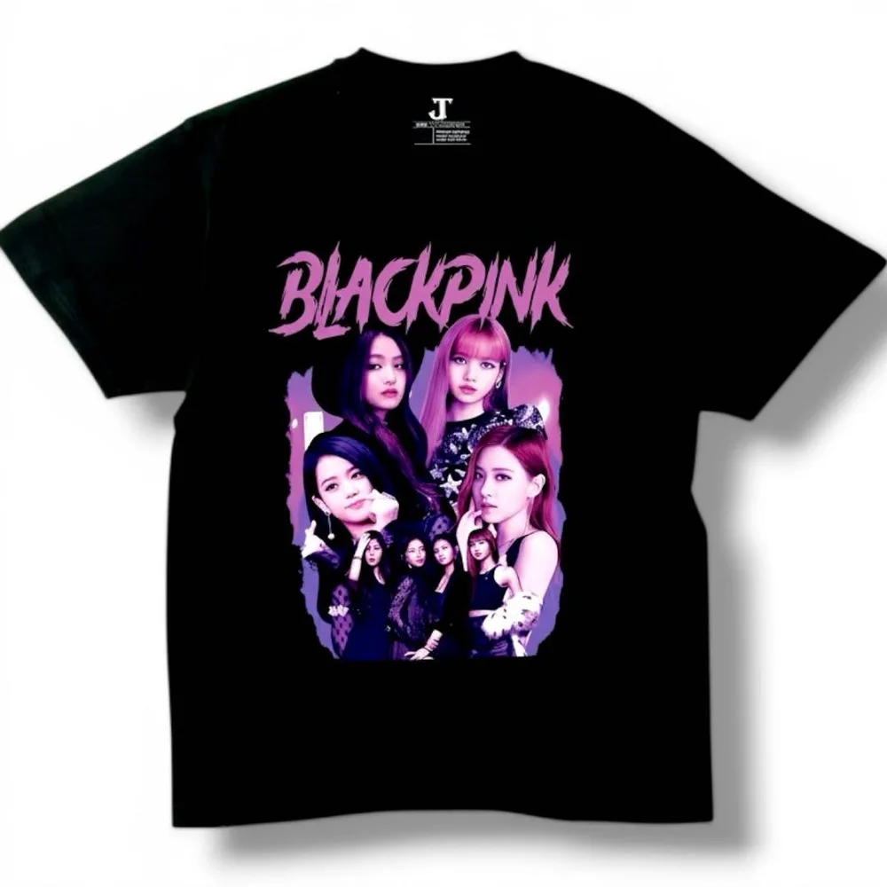 BLACKPINK Print T-shirt M size black