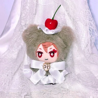 ぬい服 フリル ケープ 着ぐるみ 10cm くま ケーキ さくらんぼ