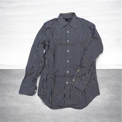【美品】Maker's Shirt鎌倉 ストライプシャツ スリムフィット M