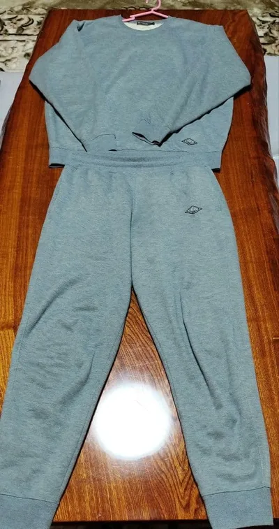 STECCEL ルームウェア 裏起毛 セットアップ グレー