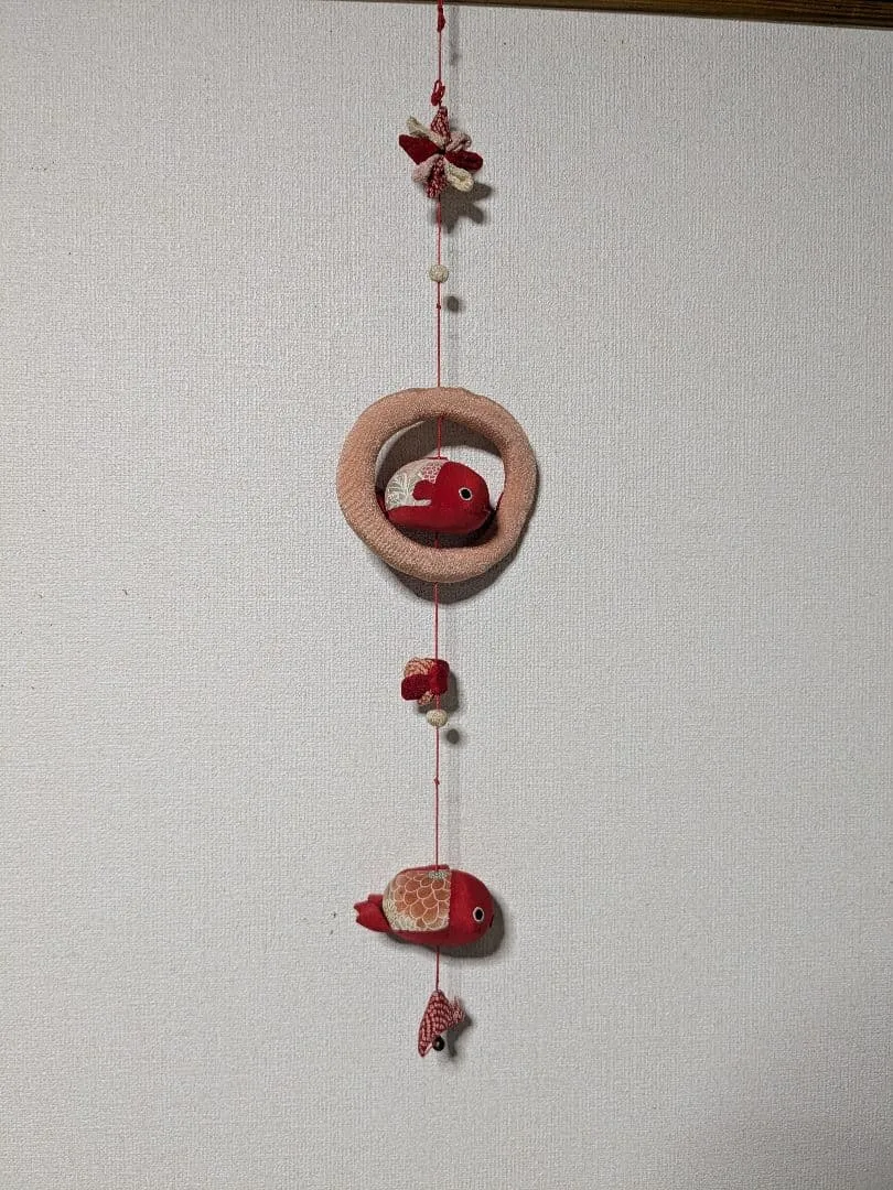 日本伝統 吊るし飾り 金魚 ハンドメイド 和装小物