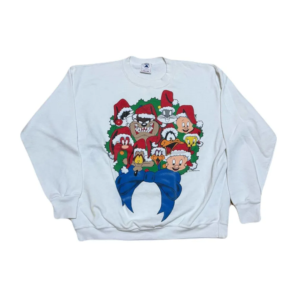 90s DELTA Looney Tunes クリスマス スウェット USA製