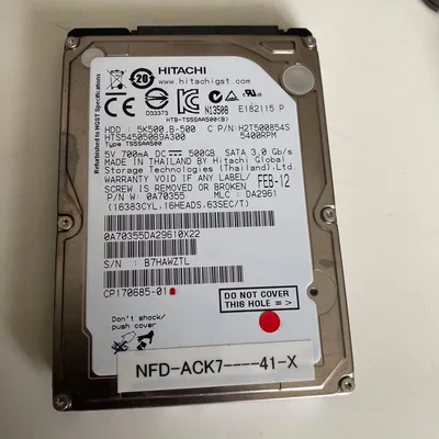Hitachi 500GB HDD 本体 2.5インチ