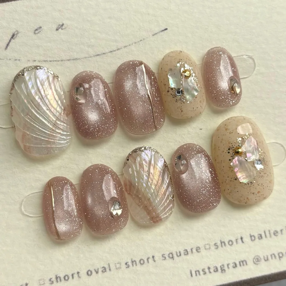 現品 043 ネイルチップ マーメイド シェル マグネット