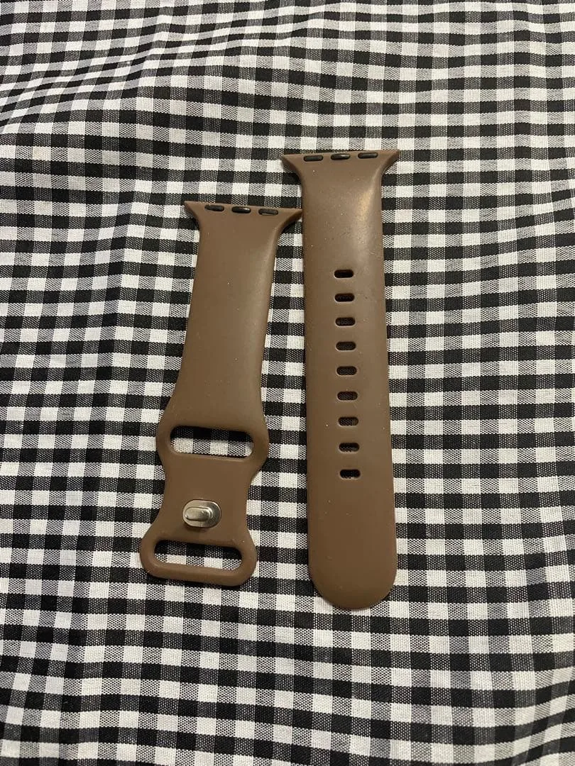 Apple Watch用 シリコンバンド ブラウン 削除予定