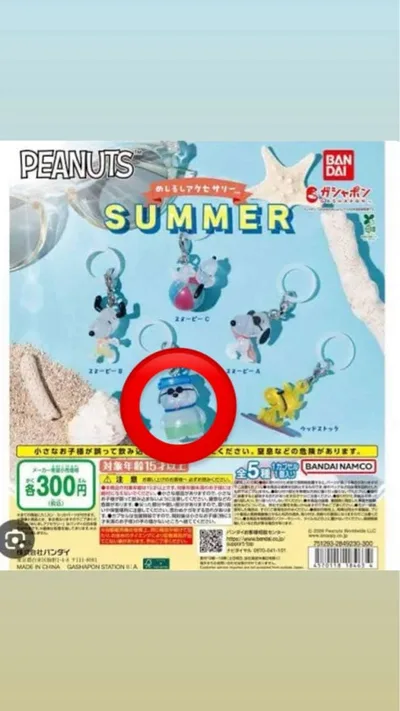 PEANUTS めじるしアクセサリー SUMMER スヌーピー