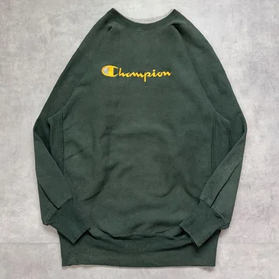 チャンピオン リバースウィーブ スウェット 90s USA 2XL 緑 黄色