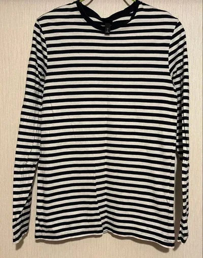 H&M ボーダー 長袖カットソー メンズ Sサイズ